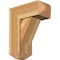 Ekena Millwork Traditional Craftsman Rough Sawn Bracket w/ Offset Brace, Western Red Cedar, 8"W x 18"D x 22"H BKT0806X18X22TRA04RWR - alternate 1